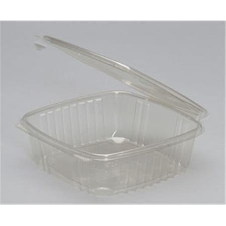 Genpak Genpak AD48 CPC 48 oz Hinged Deli Plastic Container - Case of 200 AD48  CPC